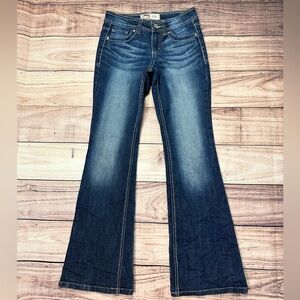 LEI Low Rise Flare Jeans in Blue